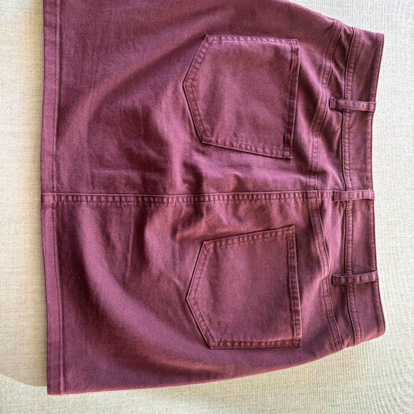 Aritzia Dark Purple Denim Skirt, Size 4 - Picture 4 of 7
